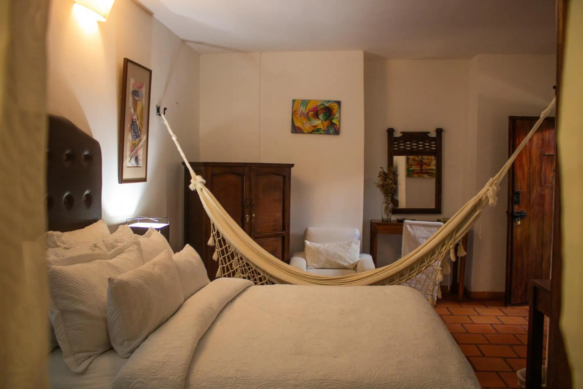 Bed in Hotel Boutique Casa de Los Santos Reyes Valledupar