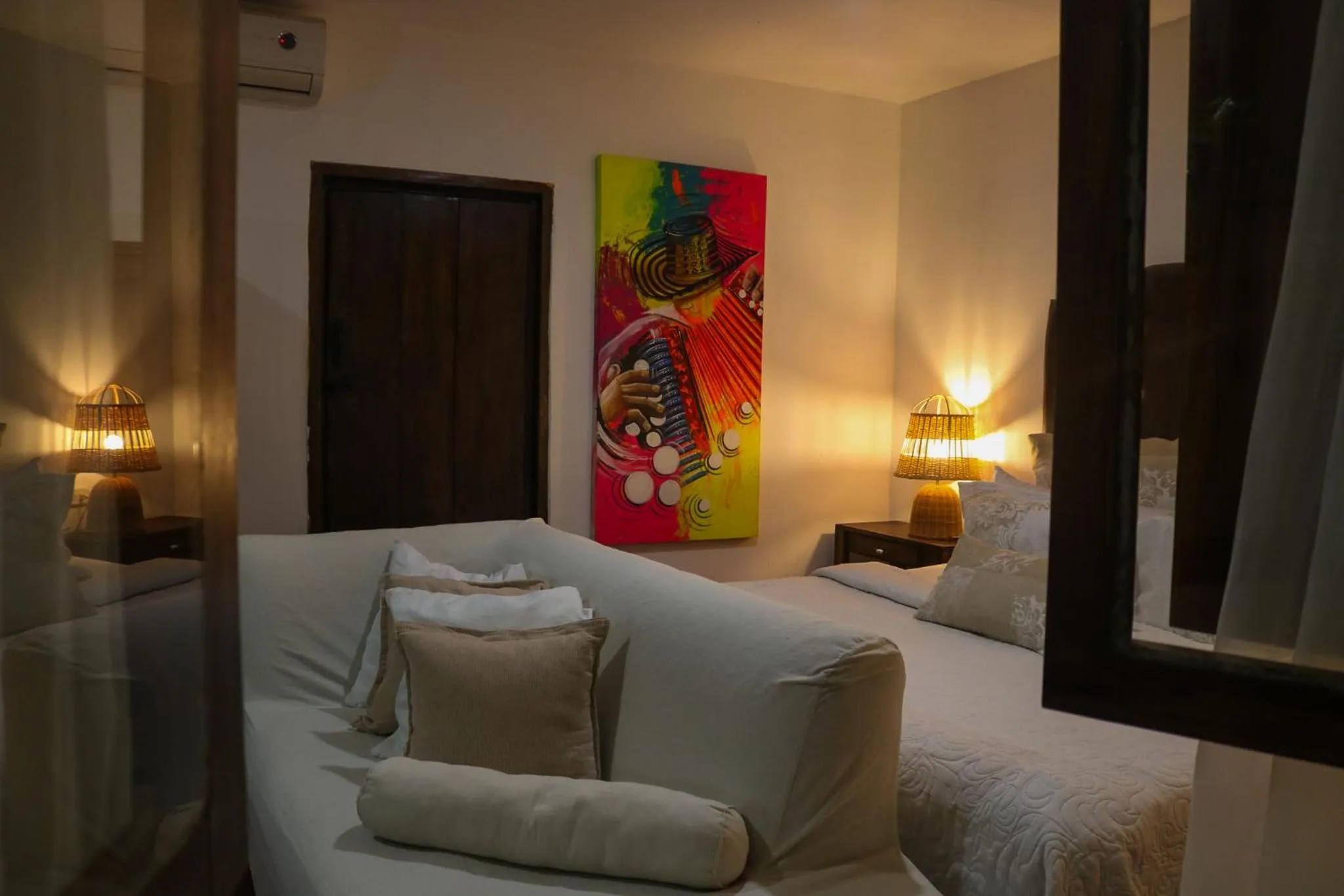 Bed in Hotel Boutique Casa de Los Santos Reyes Valledupar