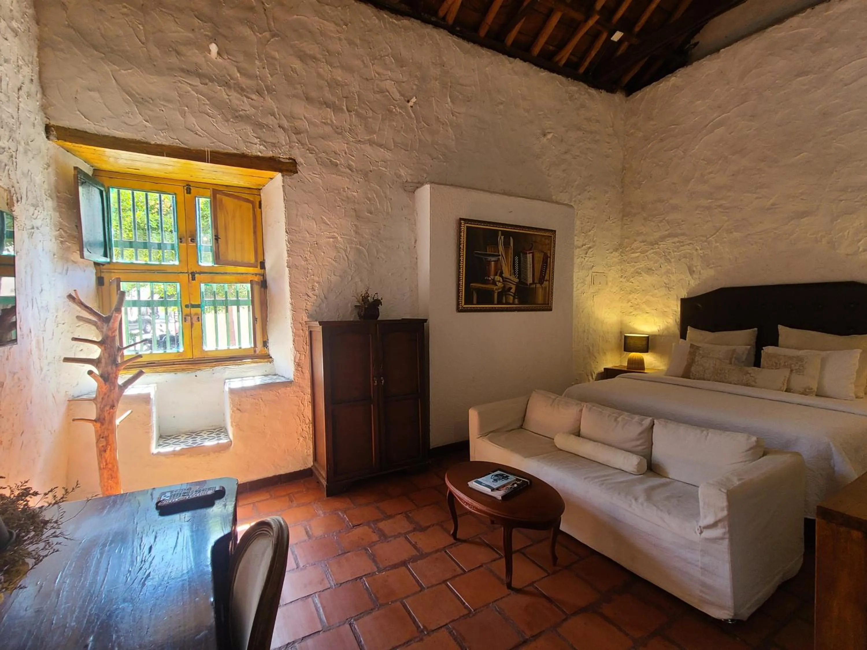 Decorative detail, Bed in Hotel Boutique Casa de Los Santos Reyes Valledupar
