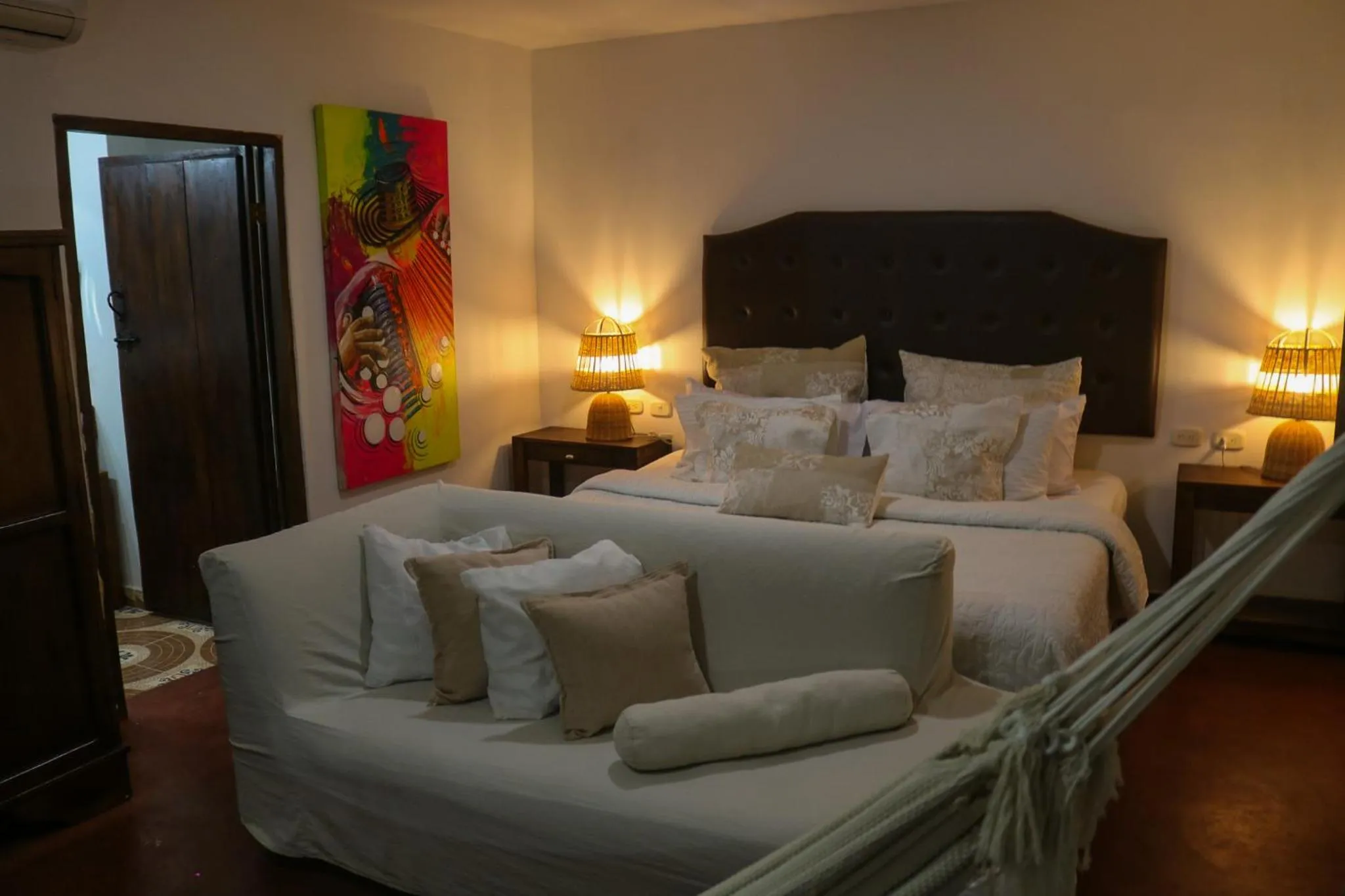 Bed in Hotel Boutique Casa de Los Santos Reyes Valledupar