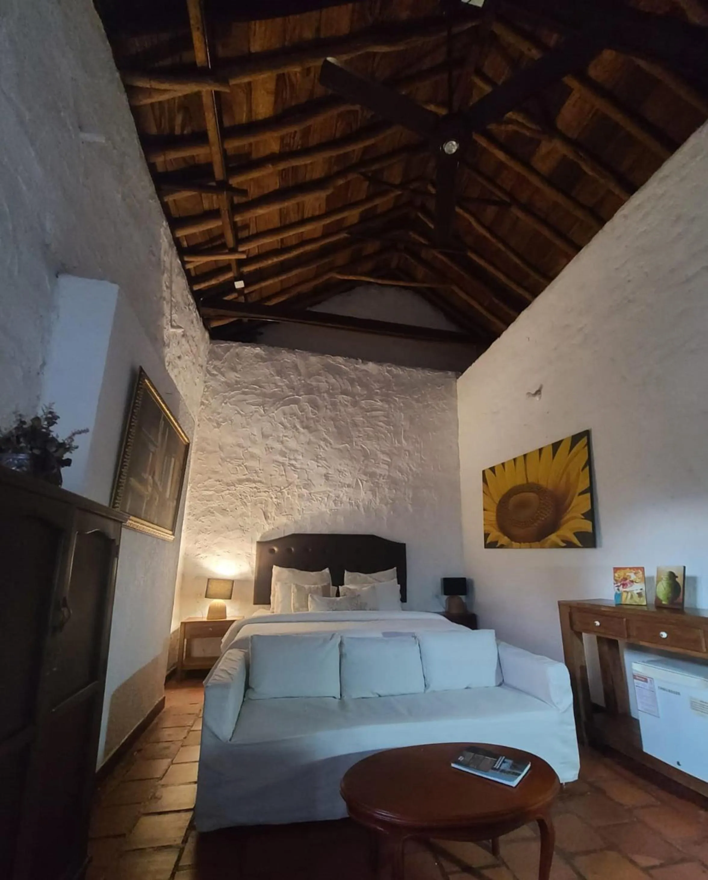 Decorative detail, Bed in Hotel Boutique Casa de Los Santos Reyes Valledupar
