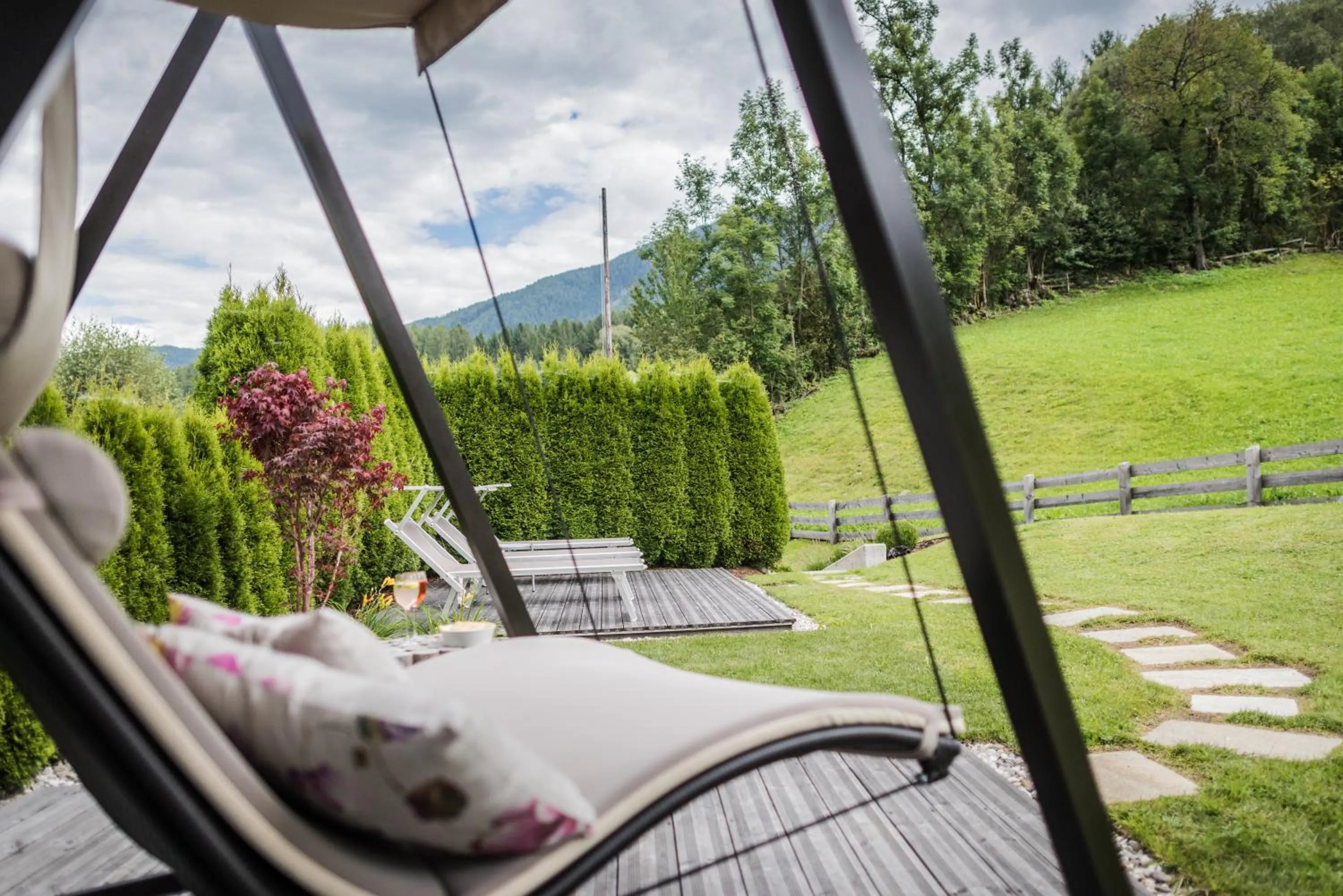 Garden in Hotel Garni Hochgruber