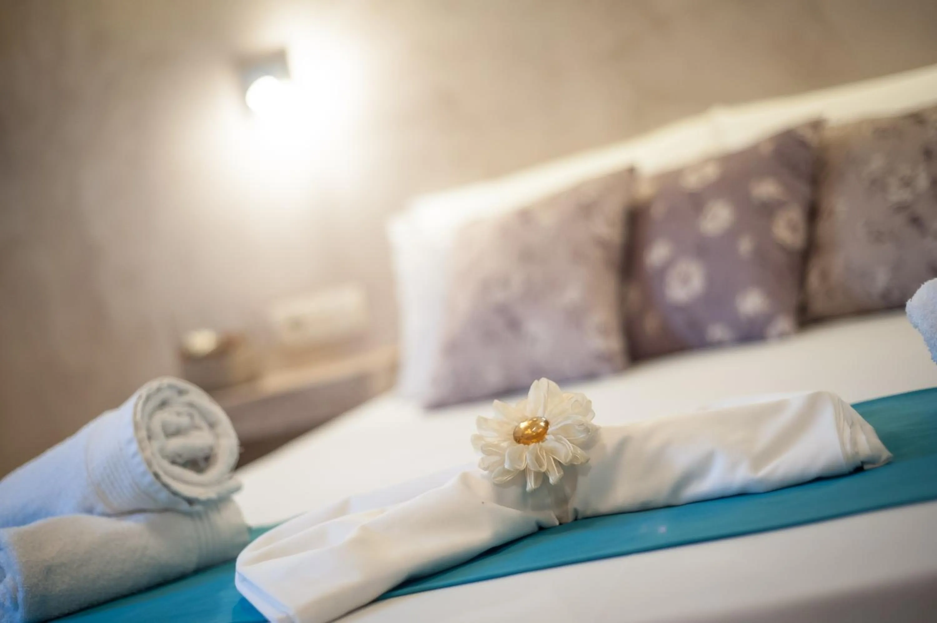 Decorative detail, Bed in Zante Nest Studios & Apartments