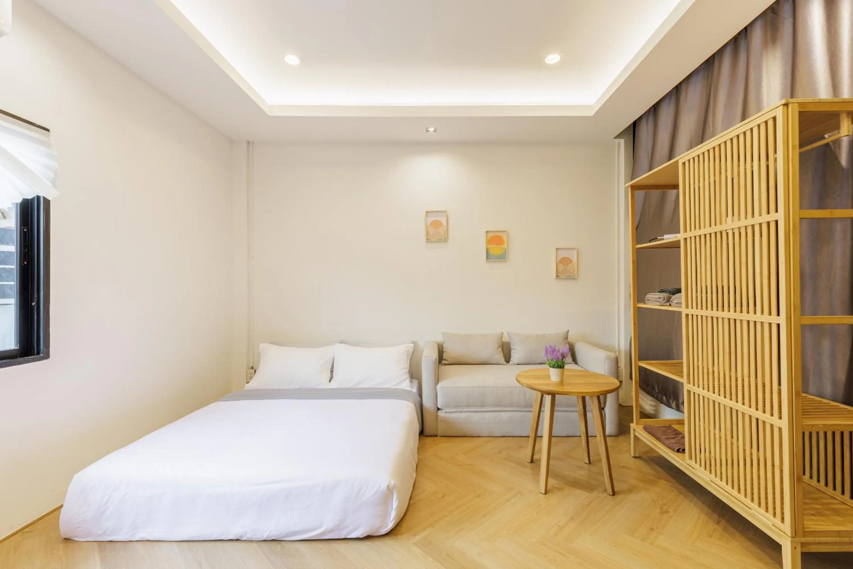 View (from property/room), Bed in Wabisabi Bangkok 3 MIN To Train Station