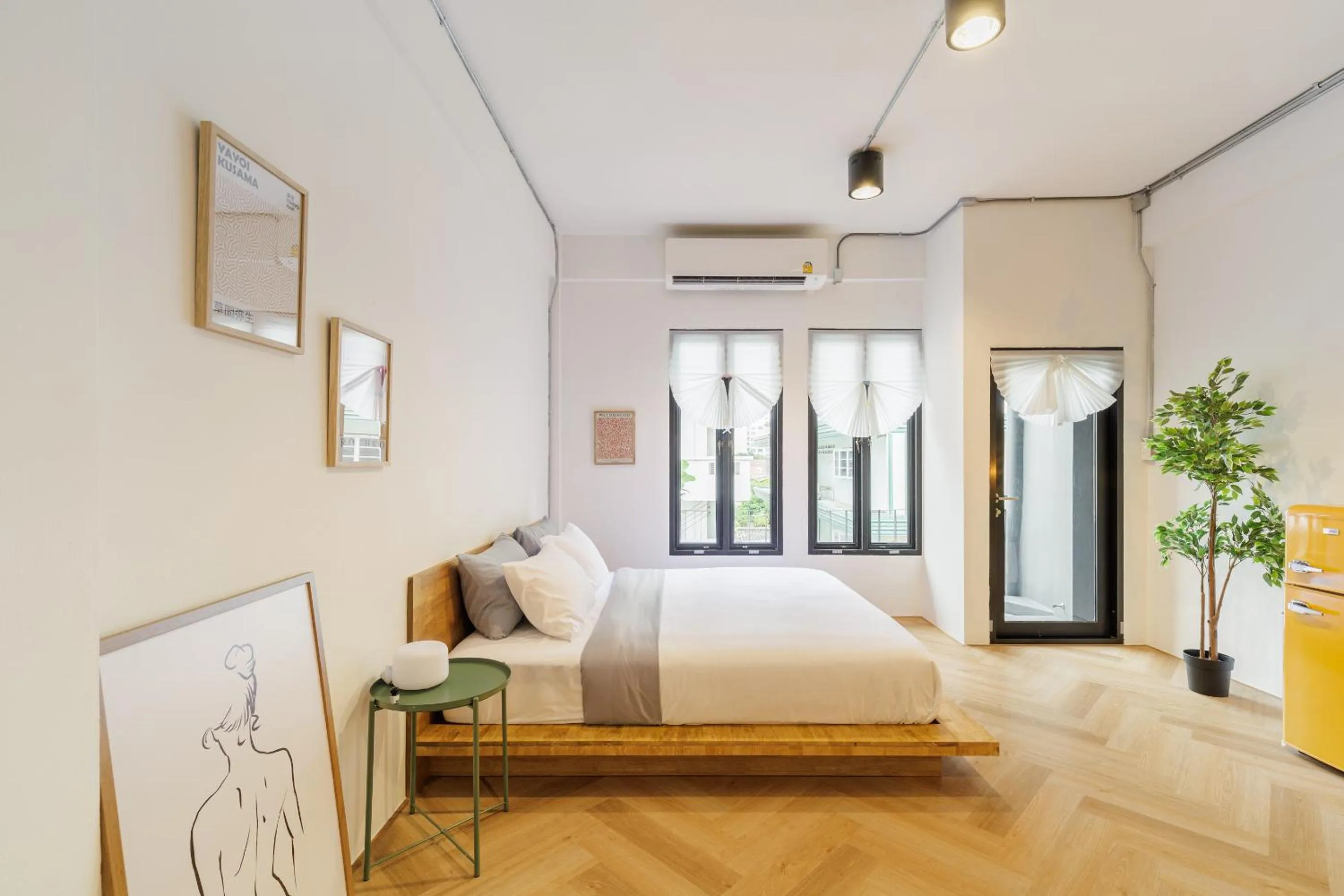 View (from property/room), Bed in Wabisabi Bangkok 3 MIN To Train Station