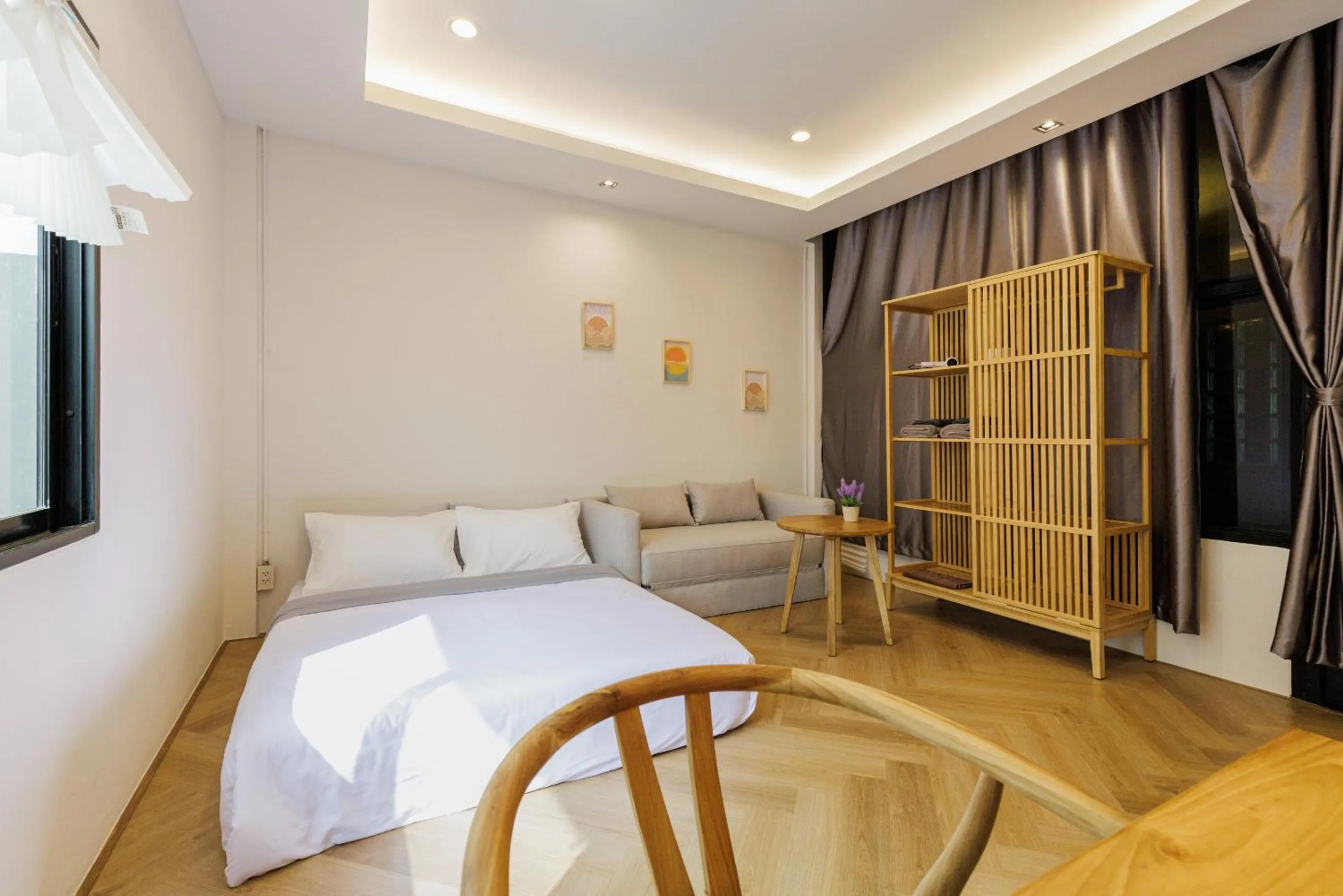 wardrobe, Bed in Wabisabi Bangkok 3 MIN To Train Station