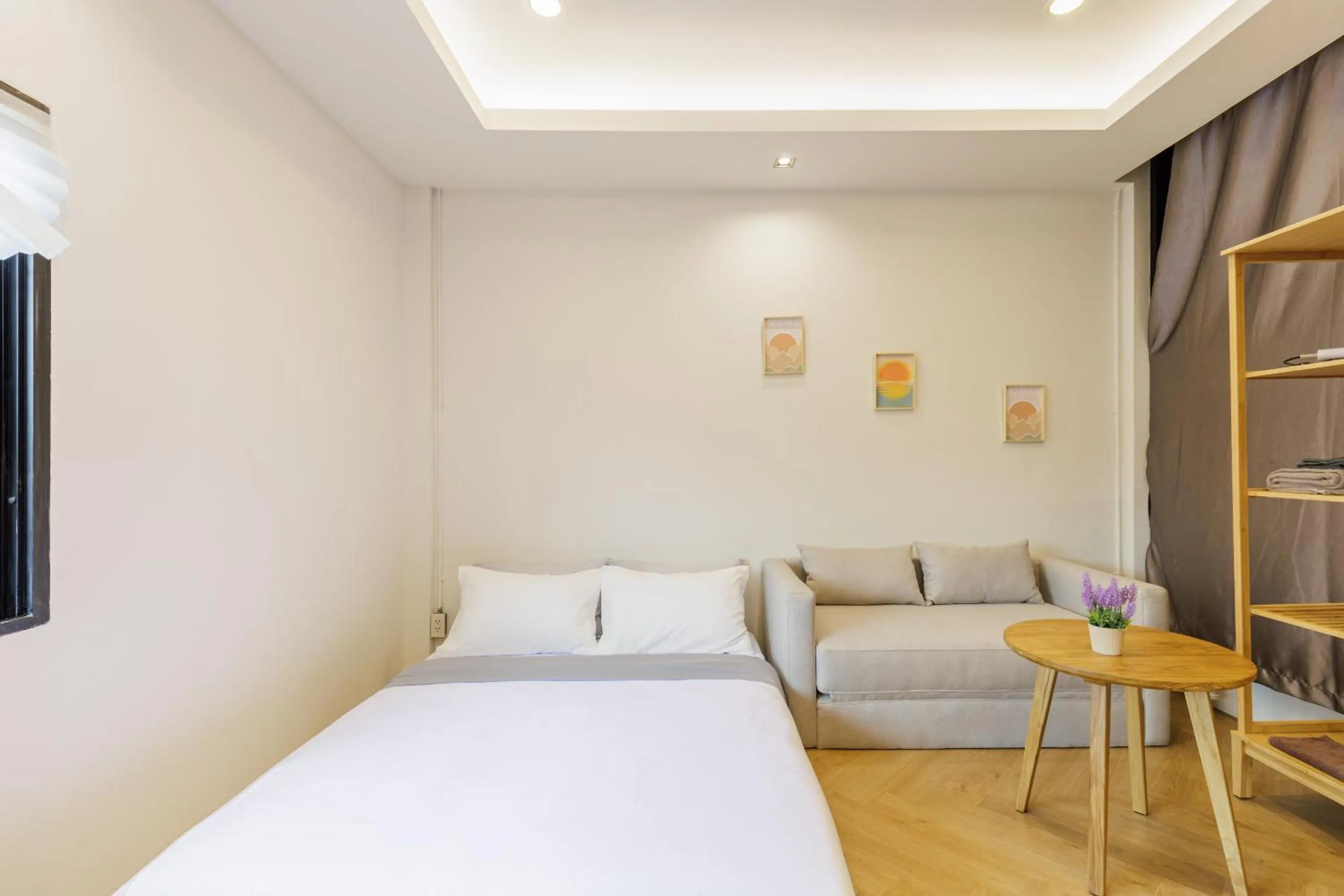 View (from property/room), Bed in Wabisabi Bangkok 3 MIN To Train Station