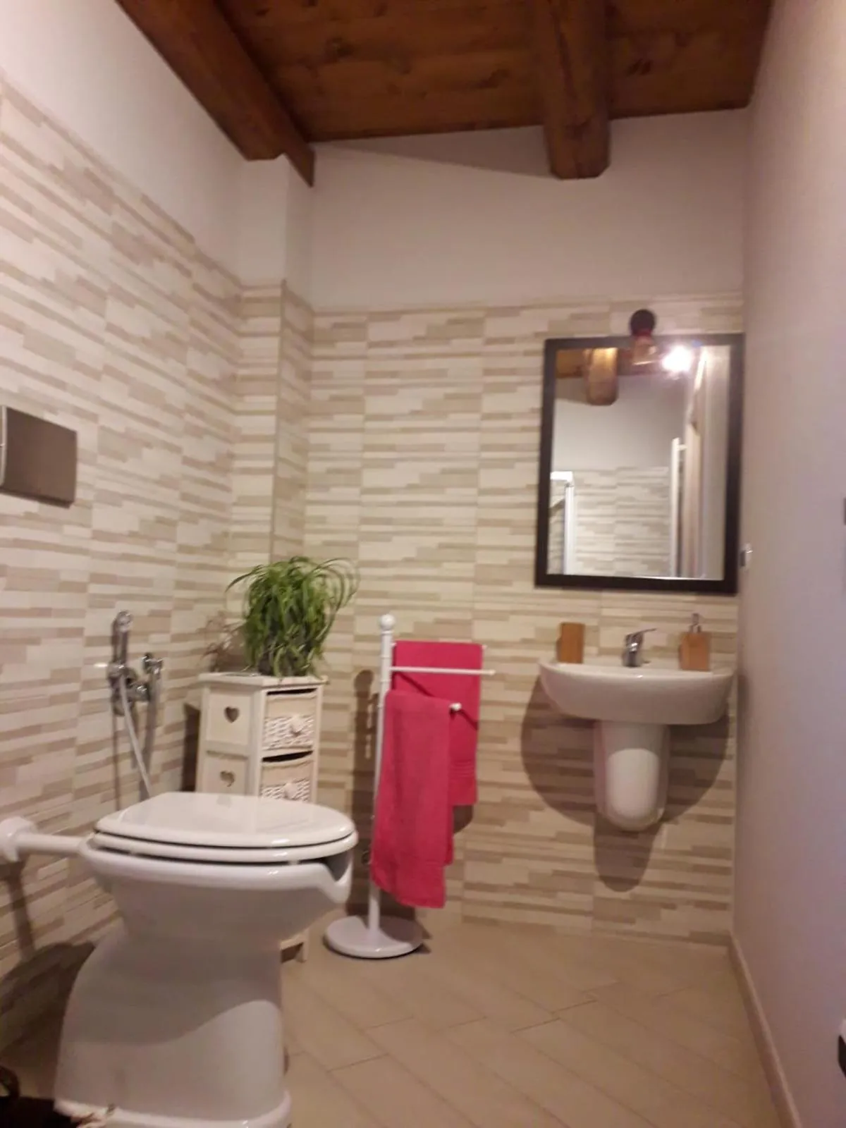 Toilet in Bed and Breakfast Ca D'Pandin