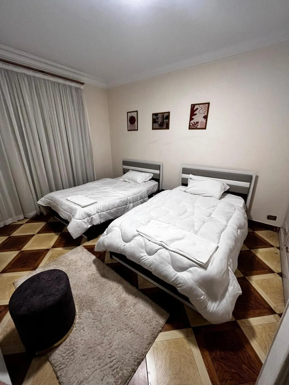 Bed in Zamalek Nile view prime location 4BR