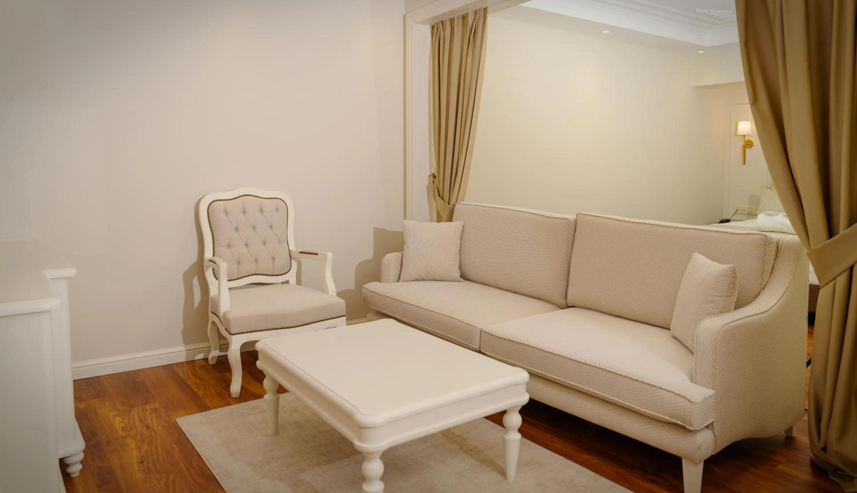 Seating area in Gaia Suites Istanbul