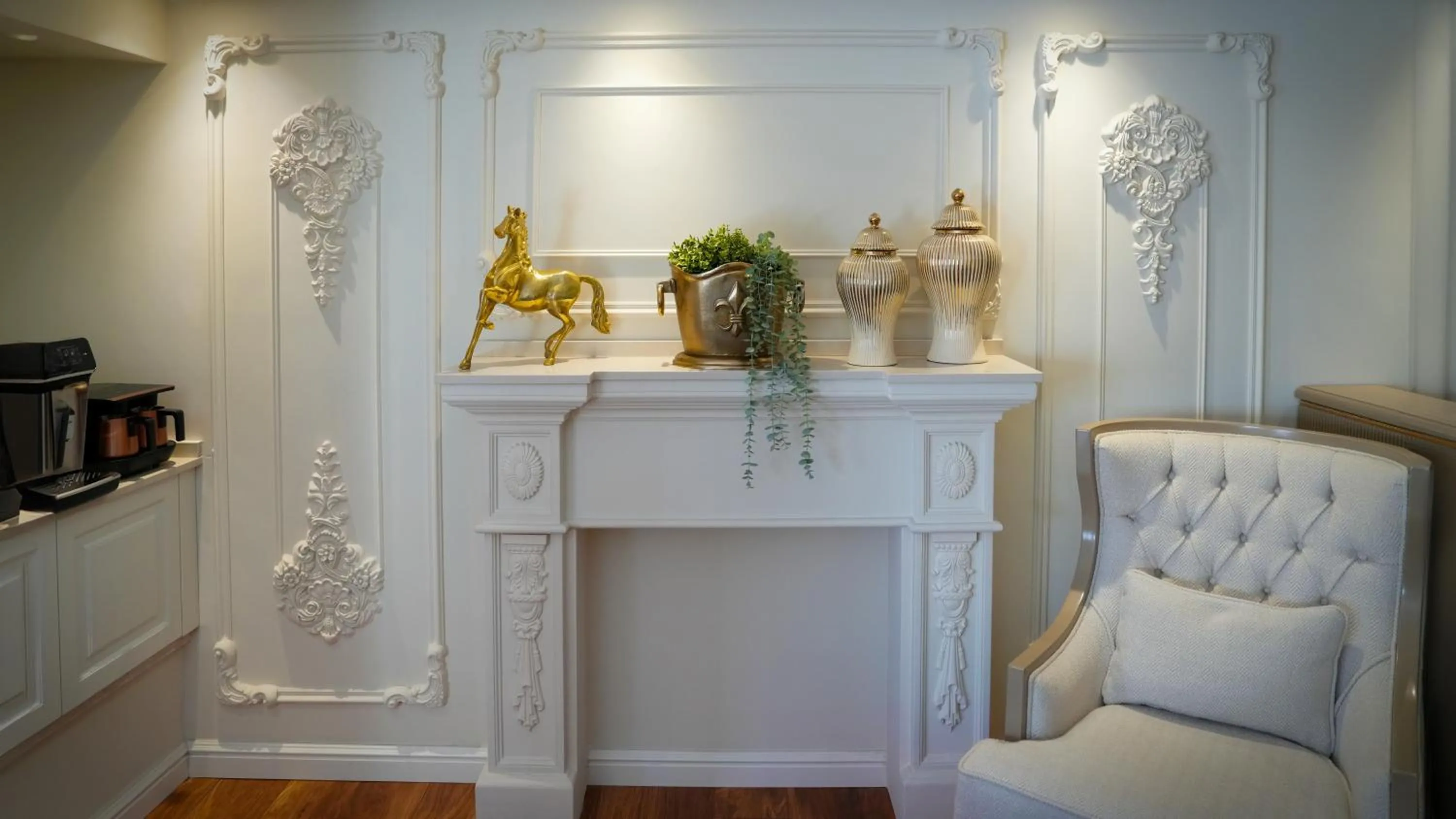 Seating area in Gaia Suites Istanbul