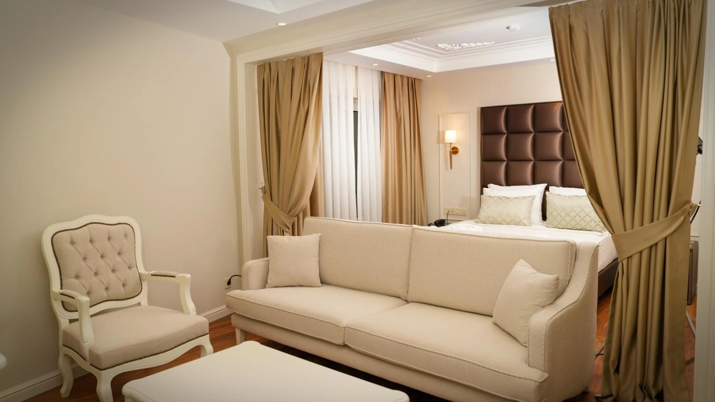 Bed in Gaia Suites Istanbul