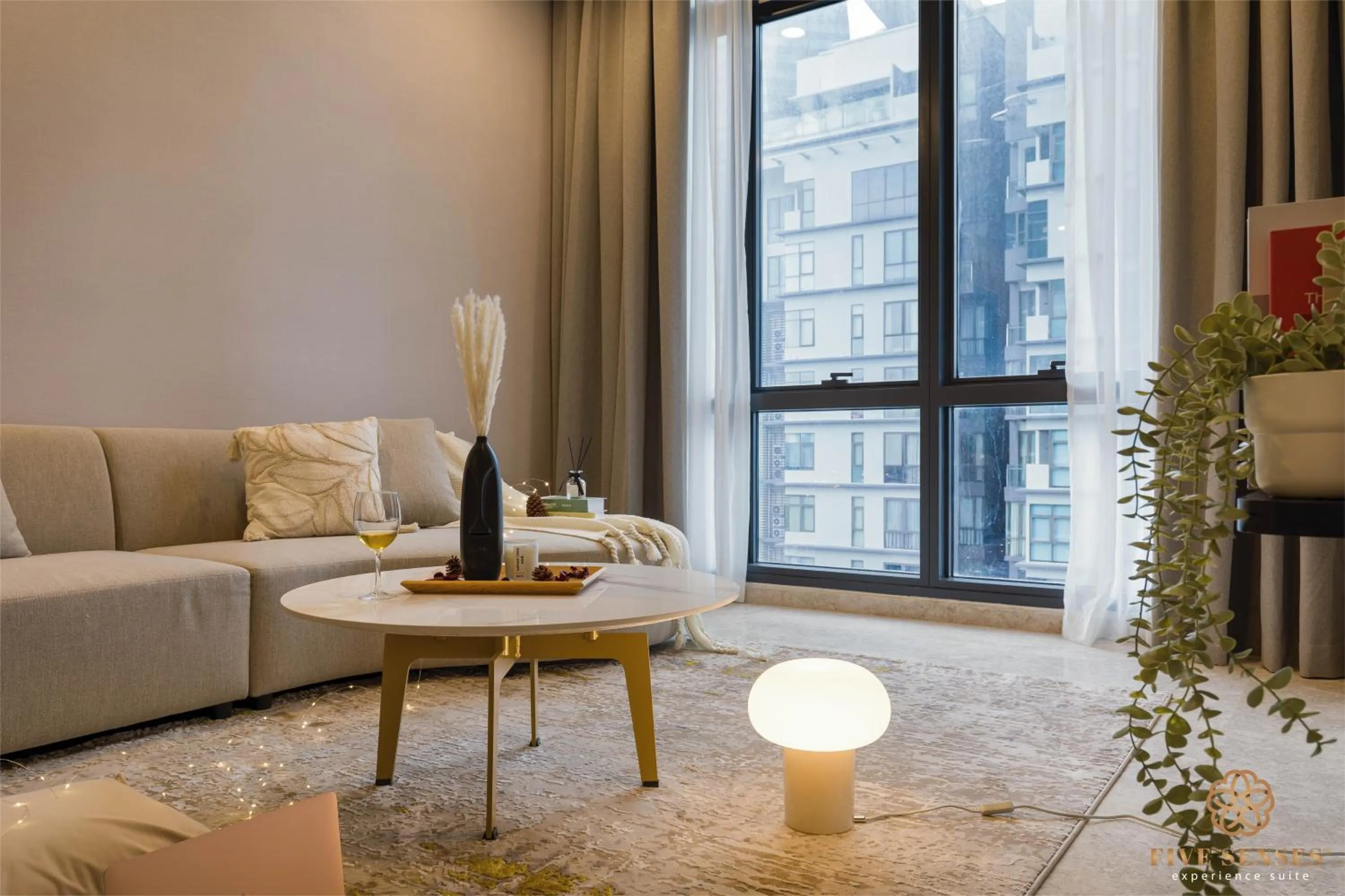 Living room in The Manor Residence KLCC by Five Senses