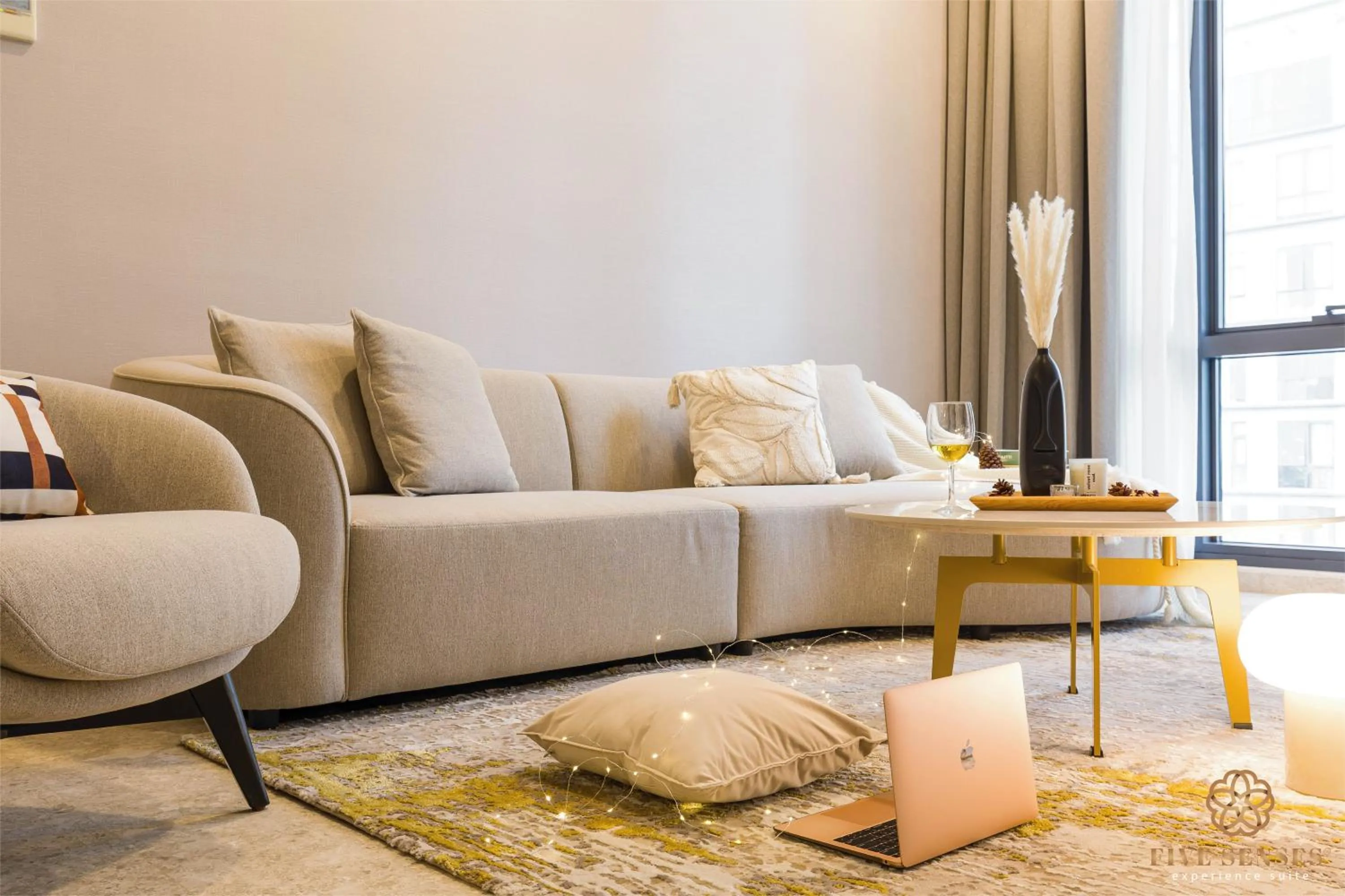 Living room in The Manor Residence KLCC by Five Senses