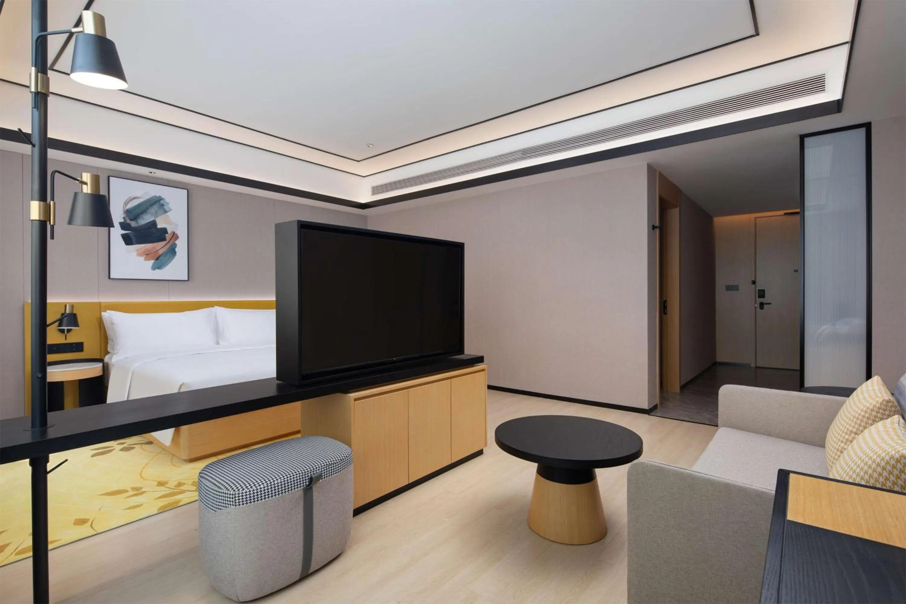 Living room, Bed in Hilton Garden Inn Hulunbuir Hailar