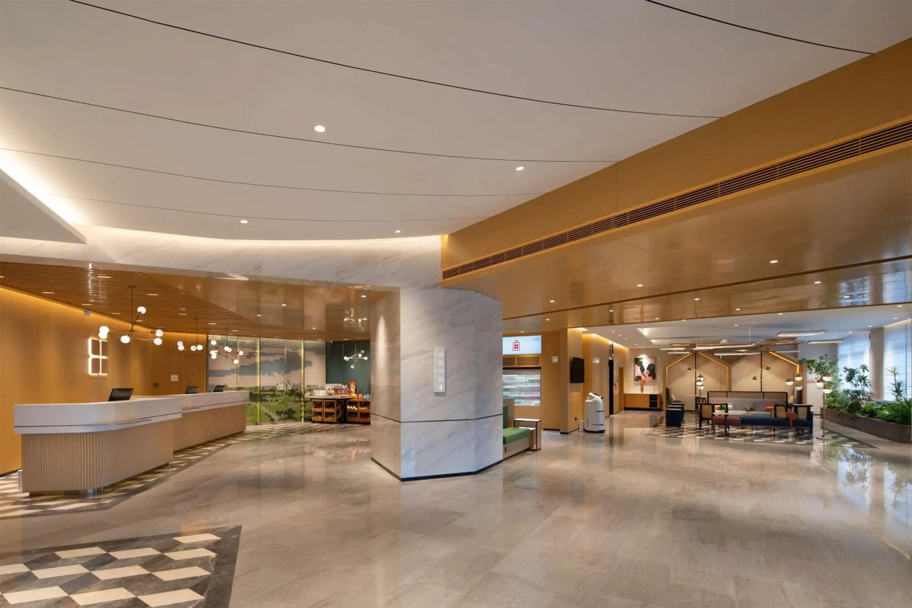 Lobby or reception in Hilton Garden Inn Hulunbuir Hailar Lobby or reception in Hilton Garden Inn Hulunbuir Hailar