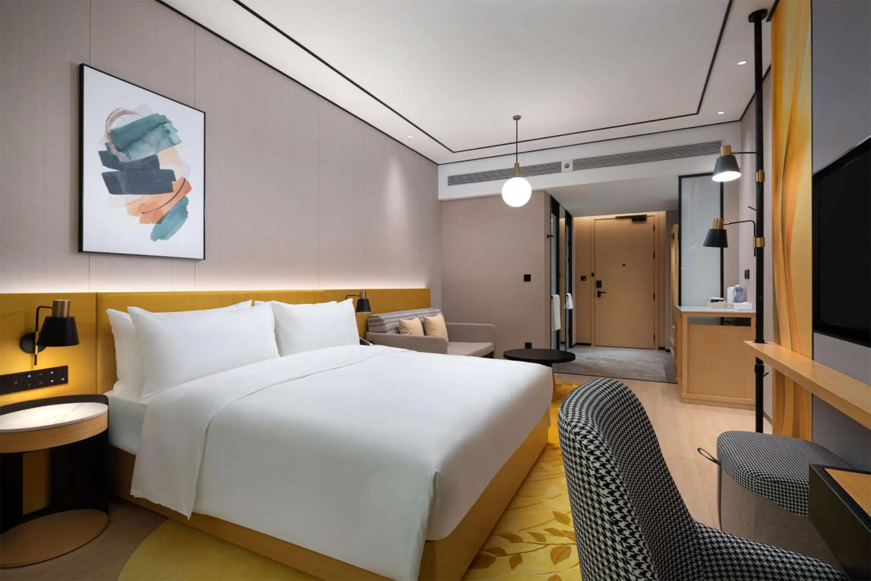 Bed in Hilton Garden Inn Hulunbuir Hailar Bed in Hilton Garden Inn Hulunbuir Hailar