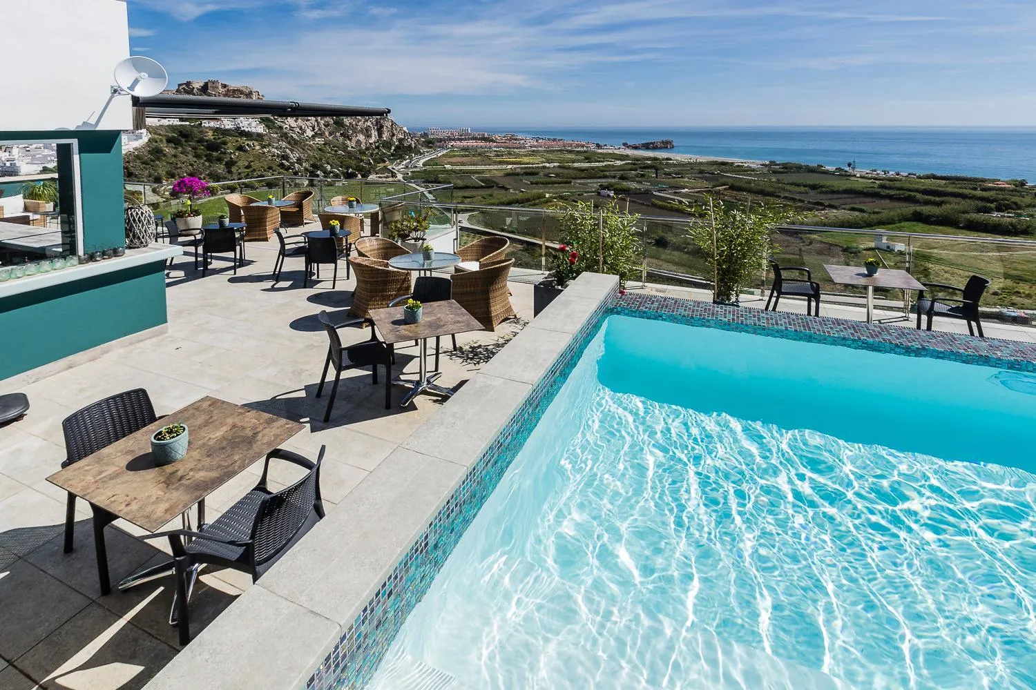 Pool view in Hotel Miba