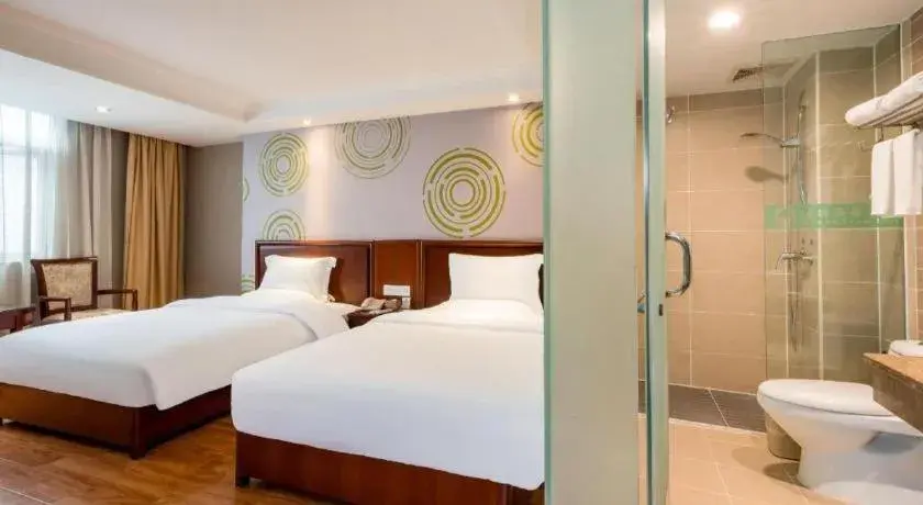 Bed in GreenTree Inn Nanning Langdong Hotel Bed in GreenTree Inn Nanning Langdong Hotel