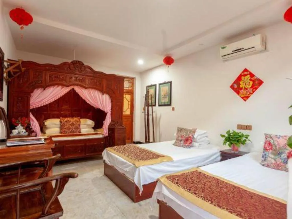 Bed in Pingyao Yufengheng Hotel