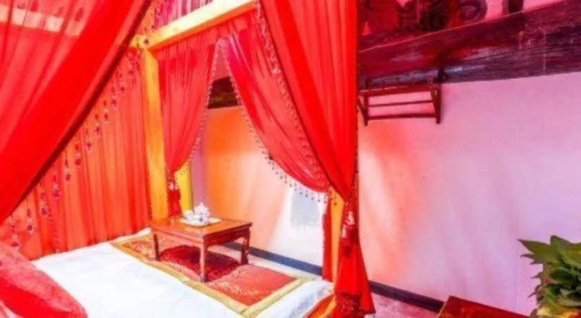 Bed in Pingyao Yufengheng Hotel