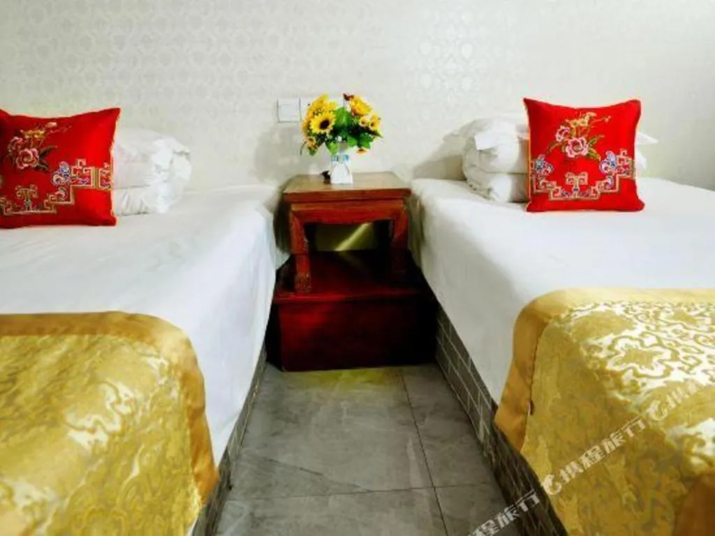 Bed in Pingyao Yufengheng Hotel