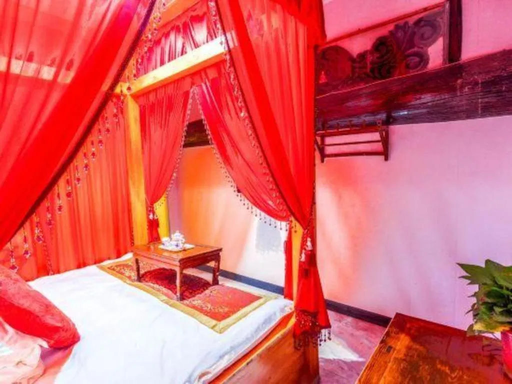 Bed in Pingyao Yufengheng Hotel