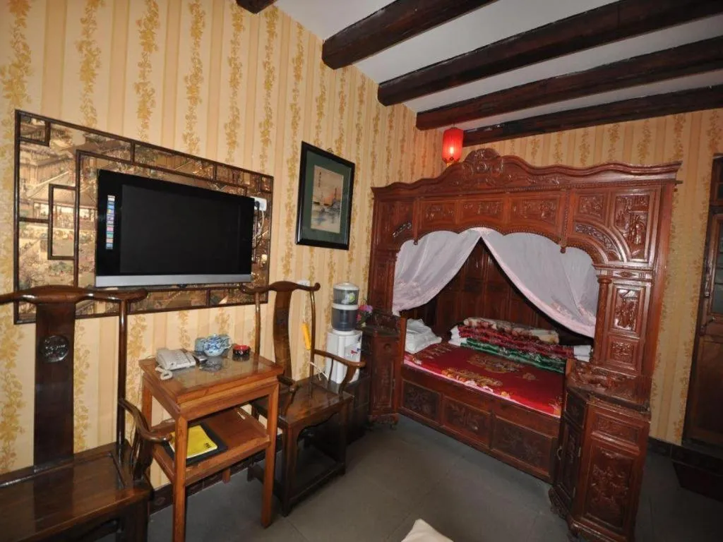 Bed in Pingyao Yufengheng Hotel
