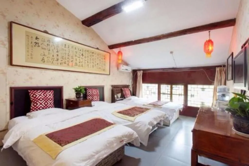 Bed in Pingyao Yufengheng Hotel