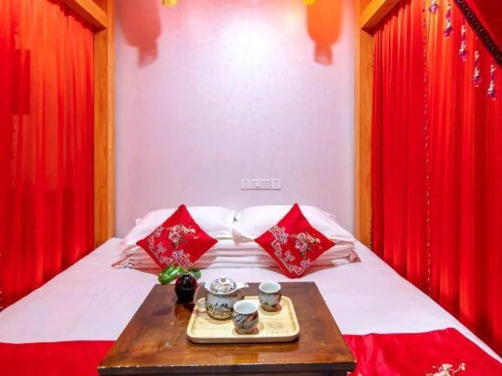 Bed in Pingyao Yufengheng Hotel