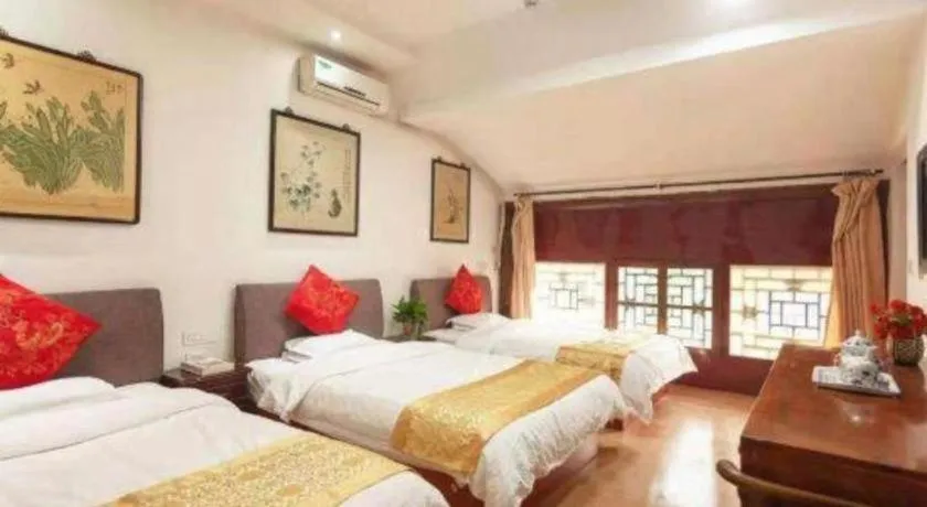 Bed in Pingyao Yufengheng Hotel