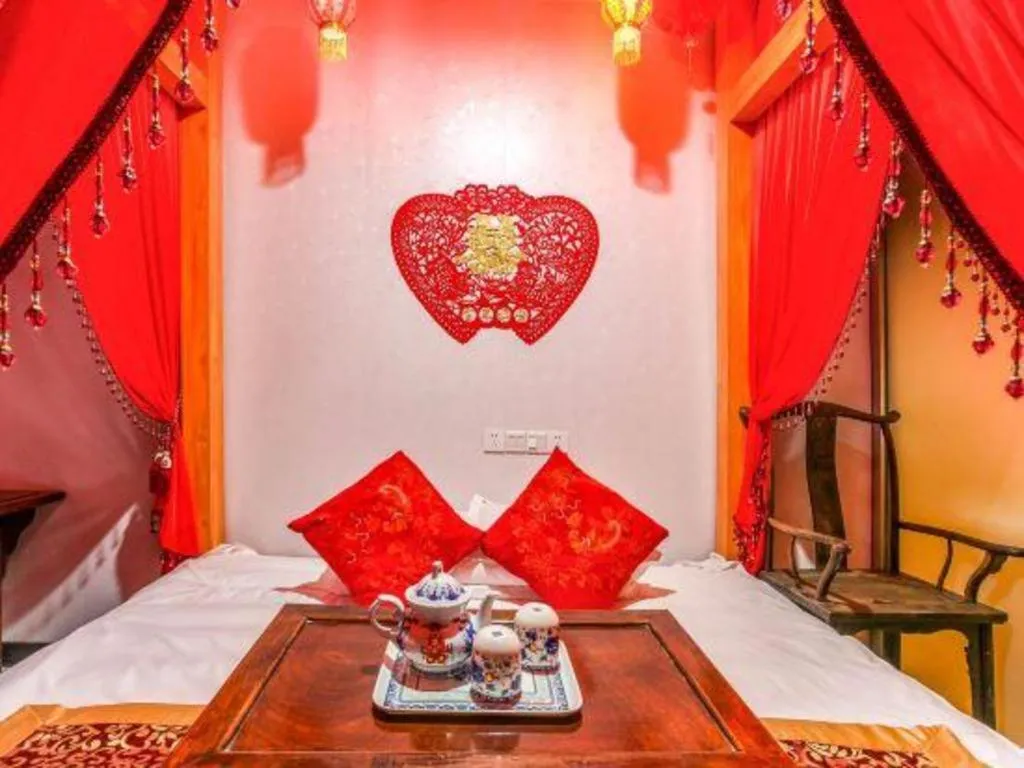 Bed in Pingyao Yufengheng Hotel