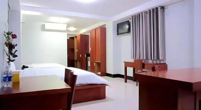 Bed in An Dong Center Hotel Chinatown Saigon Bed in An Dong Center Hotel Chinatown Saigon