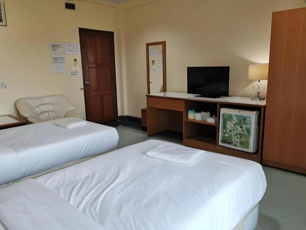 Bed in Hihotel Saraburi