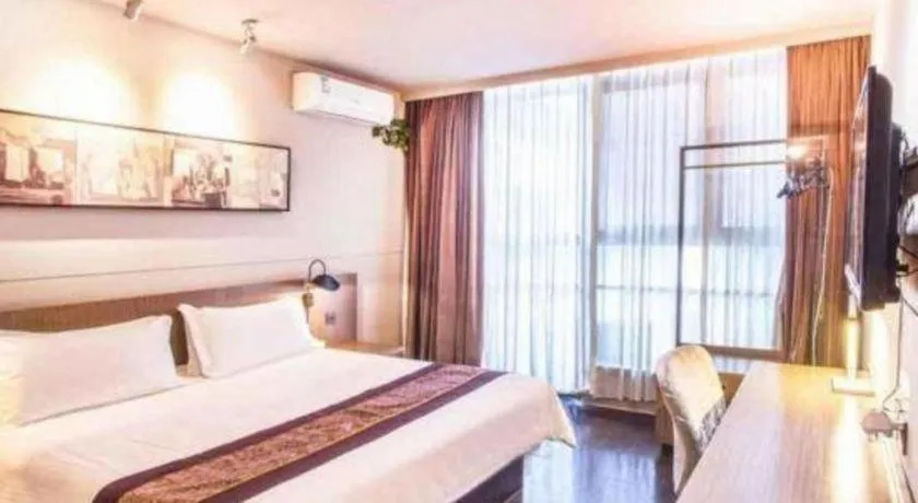 Bed in Jinjiang Inn Select Suzhou Industrial Park Dushu Lake Dongxing Road