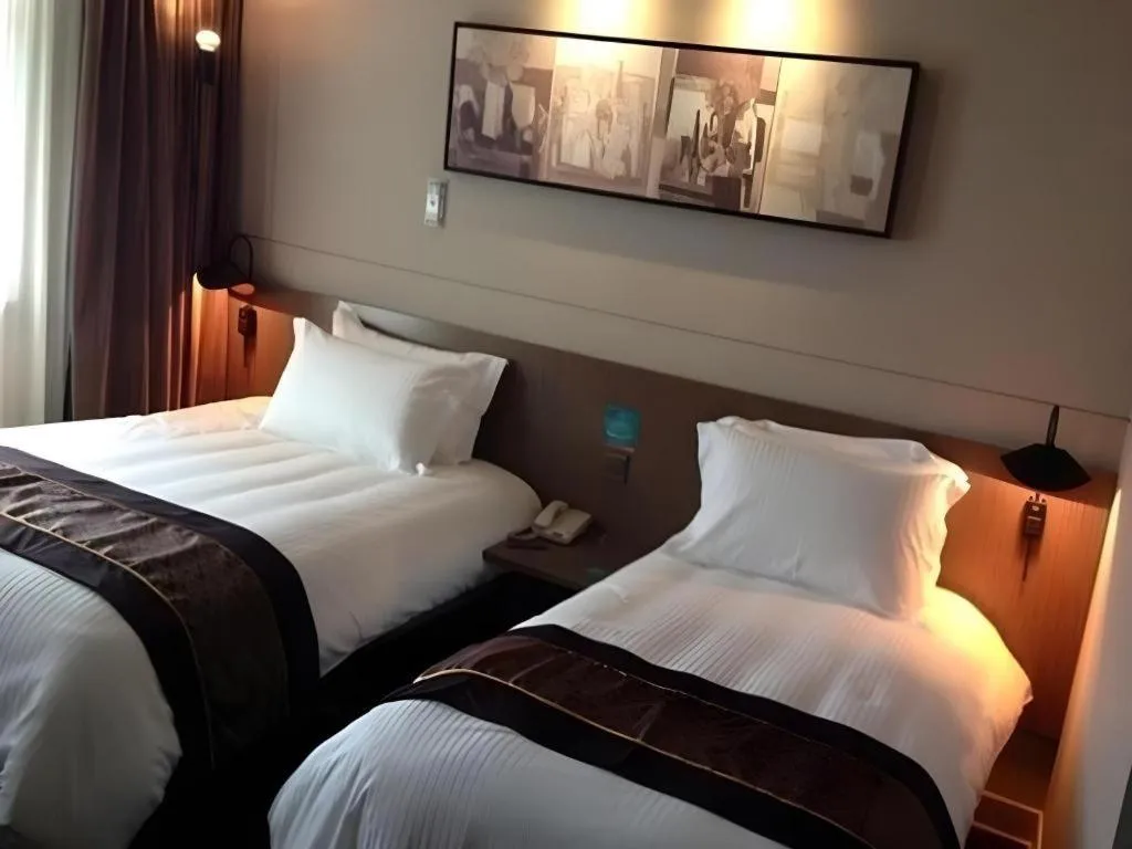 Bed in Jinjiang Inn Select Suzhou Industrial Park Dushu Lake Dongxing Road