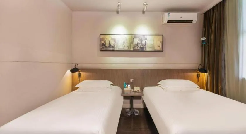 Bed in Jinjiang Inn Select Suzhou Industrial Park Dushu Lake Dongxing Road