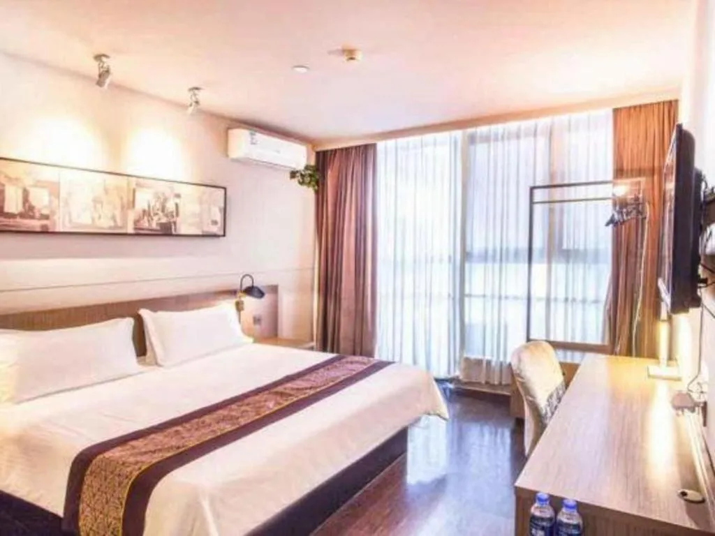 Bed in Jinjiang Inn Select Suzhou Industrial Park Dushu Lake Dongxing Road