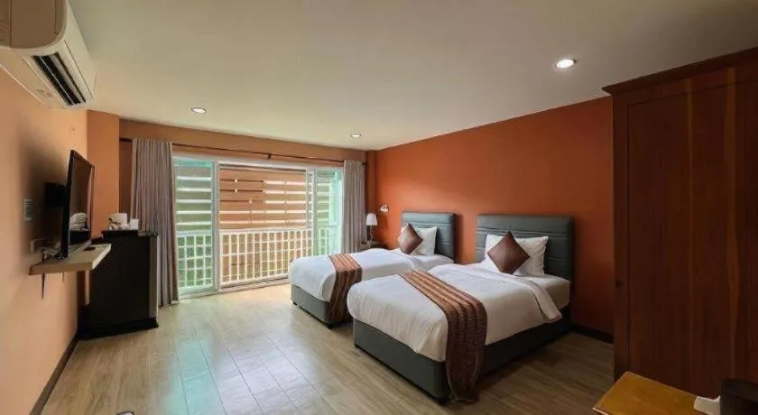 Bed in Phaphoom Boutique Residence