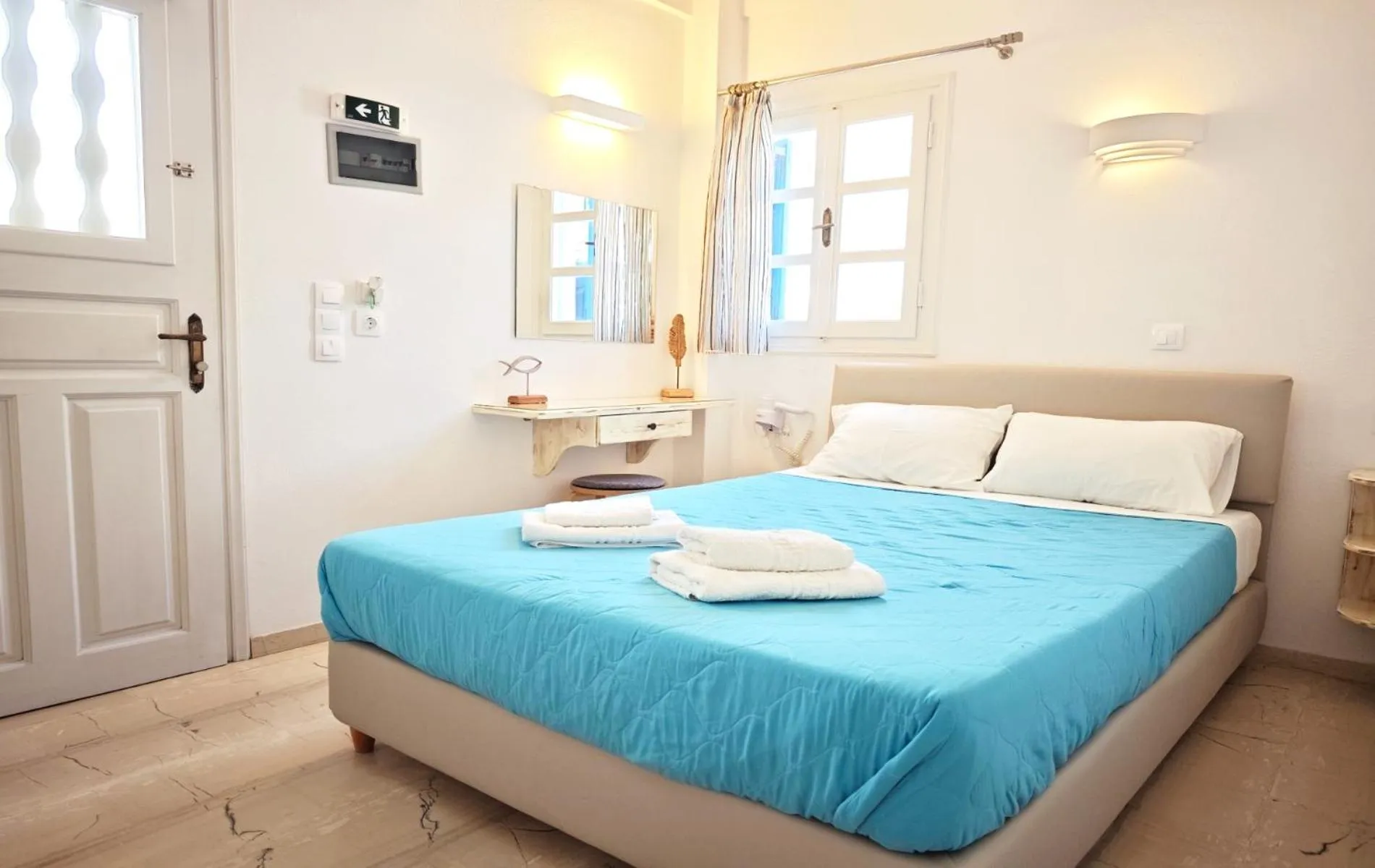 Bedroom, Bed in Aretousa Villas