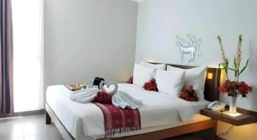 Bed in Burza Hotel Lubuk Linggau