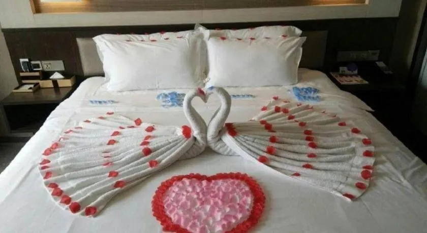 Bed in Lavande Hotel Tianjin Binhia Yujiabao Finance Center Branch