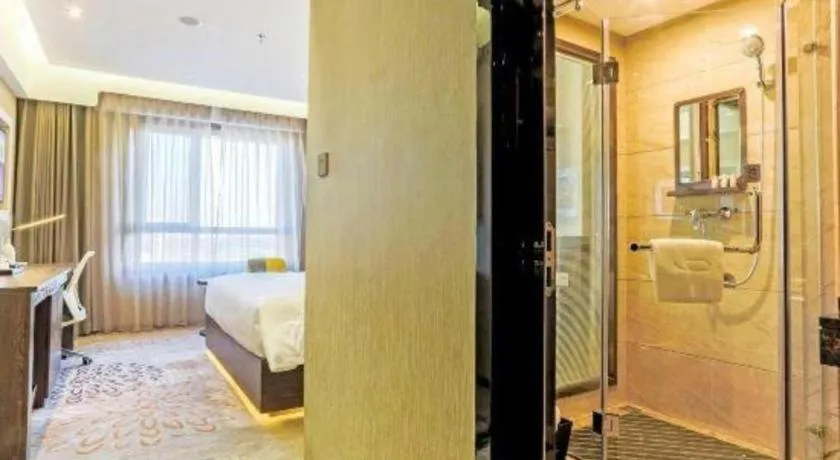 Bed in Lavande Hotel Tianjin Binhia Yujiabao Finance Center Branch