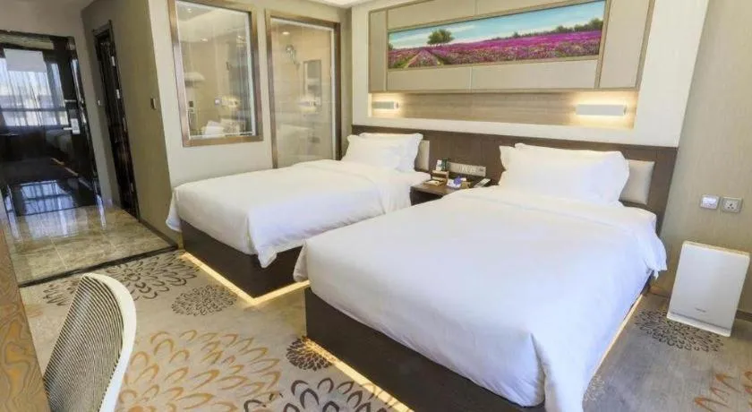 Bed in Lavande Hotel Tianjin Binhia Yujiabao Finance Center Branch