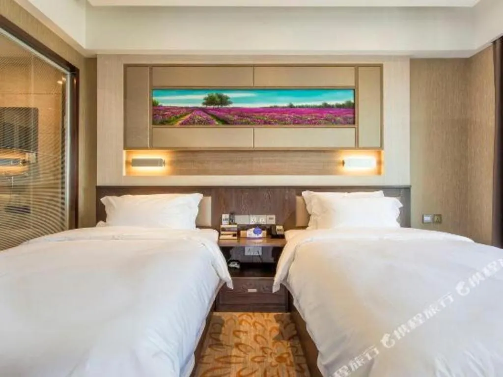 Bed in Lavande Hotel Tianjin Binhia Yujiabao Finance Center Branch