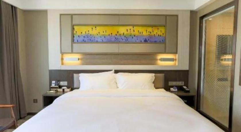 Bed in Lavande Hotel Tianjin Binhia Yujiabao Finance Center Branch