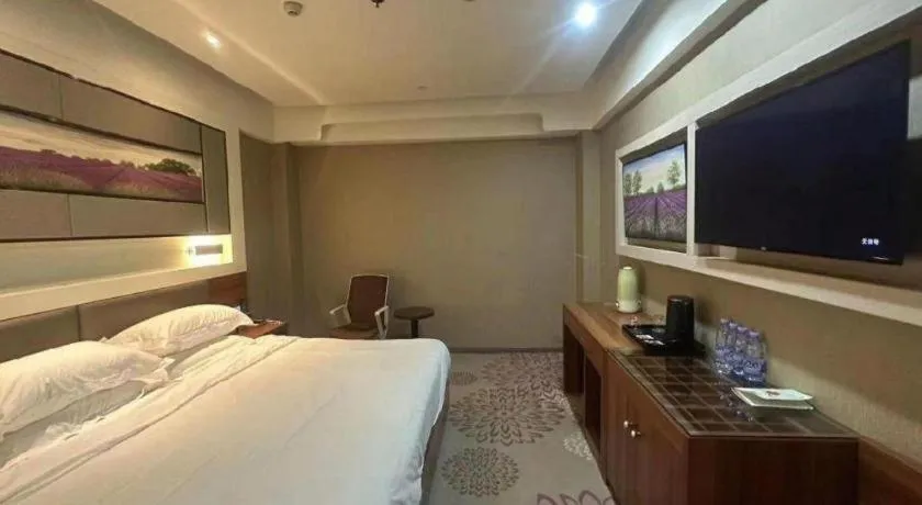 Bed in Lavande Hotel Tianjin Binhia Yujiabao Finance Center Branch