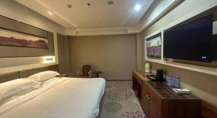 Bed in Lavande Hotel Tianjin Binhia Yujiabao Finance Center Branch