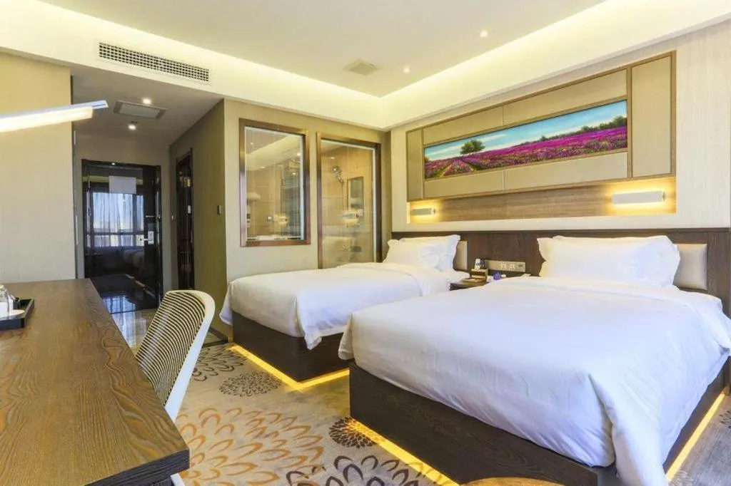 Bed in Lavande Hotel Tianjin Binhia Yujiabao Finance Center Branch