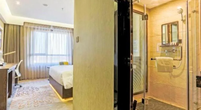 Bed in Lavande Hotel Tianjin Binhia Yujiabao Finance Center Branch